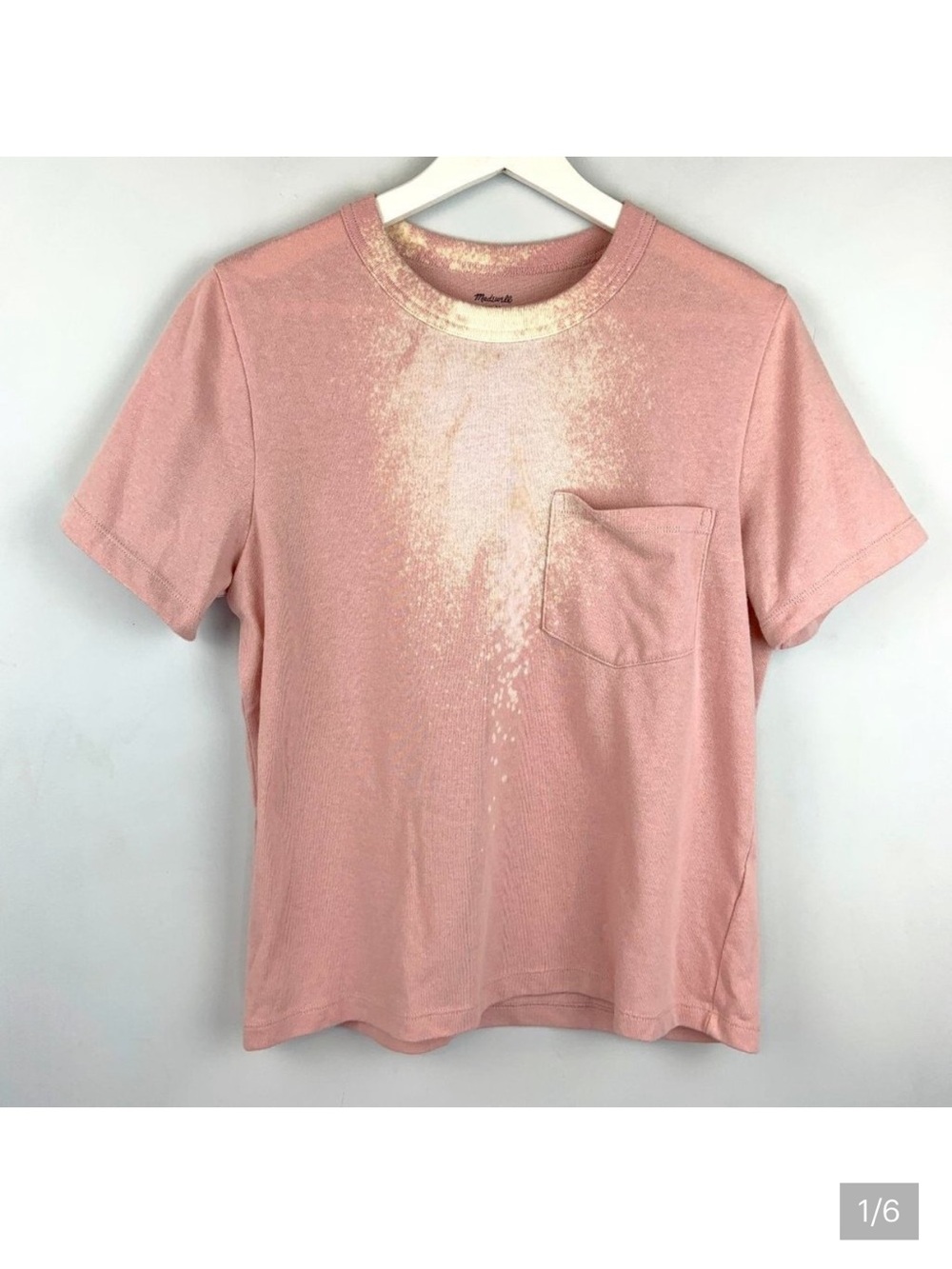 Madewell Bleached Tomboy Pocket Tee